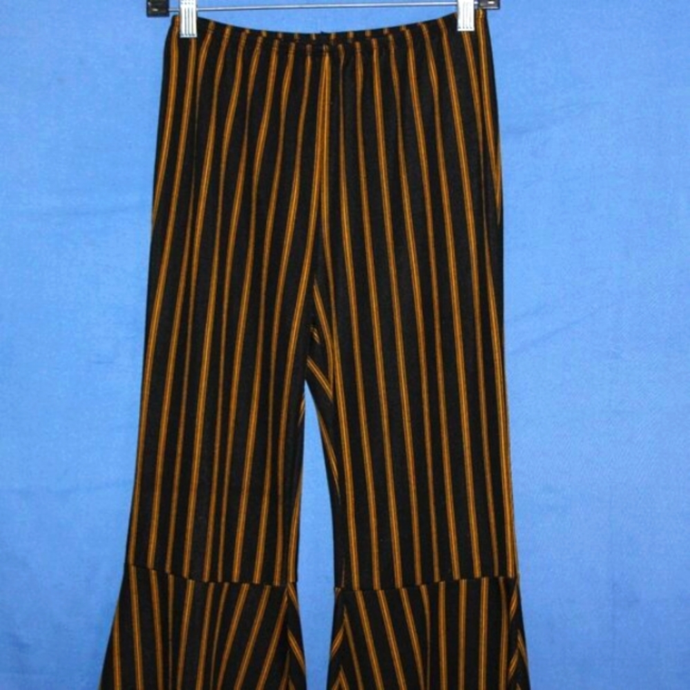 VAMP Vintage Stripe Flare Pants Wide Leg Medium - Picture 4 of 7